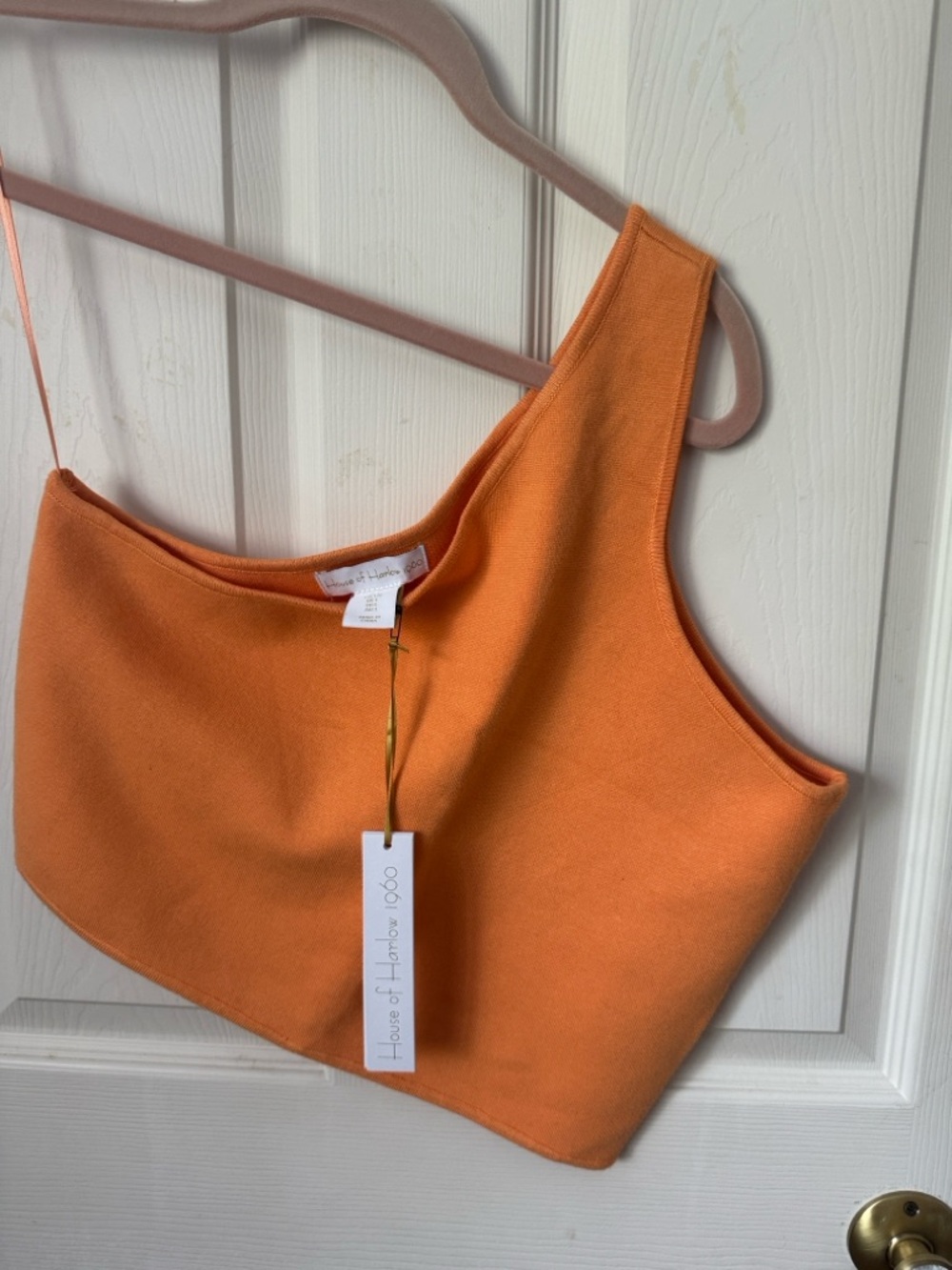 House of Harlow 1960 Orange Asymmetric Top